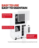 Honeywell 14,500 Btu / 101 Pint Portable Air Conditioner and Dehumidifier, Cools Rooms Up to 700 Sq. Ft., (White)