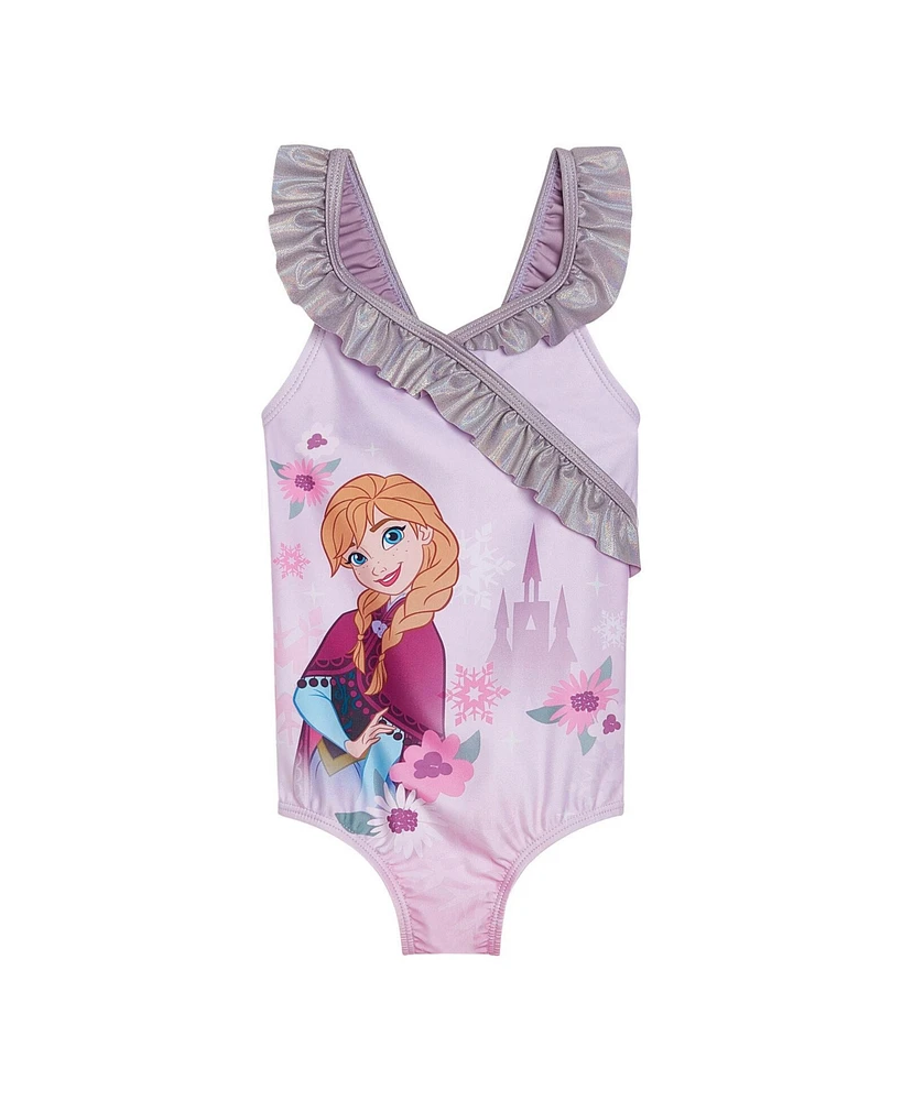 Frozen Toddler Girls Disney Elsa Anna One Piece Bathing Suit to