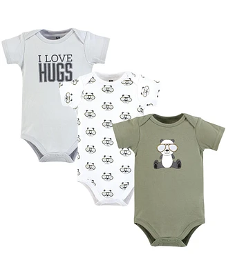 Hudson Baby Boys Cotton Bodysuits, Cool Panda, Preemie