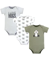 Hudson Baby Boys Cotton Bodysuits, Cool Panda, Preemie