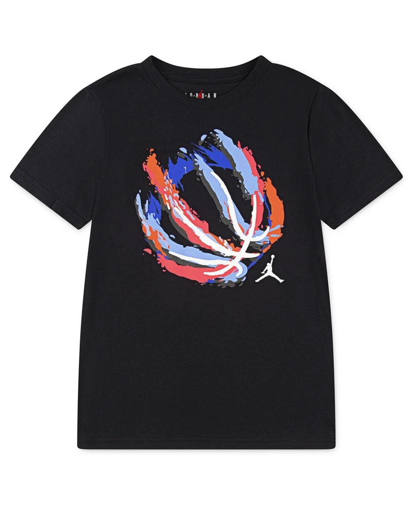 Jordan Big Boys Basketball Fire Short Sleeve T-Shirt