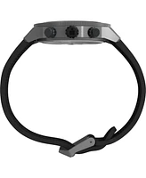Timex Men's Chronograph Black Silicone Watch, 44mm