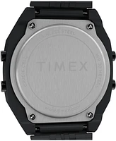 Timex Men's Quartz Digital Black Stainless Steel Watch, 36mm