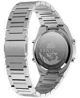 Timex Men's Quartz Digital Silver-Tone Stainless Steel Watch, 39mm