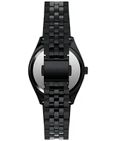 Timex Men's Quartz Analog Black Stainless Steel Watch, 36mm