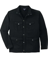 KingSize Tall Sweater Fleece Multi-Pocket Jacket