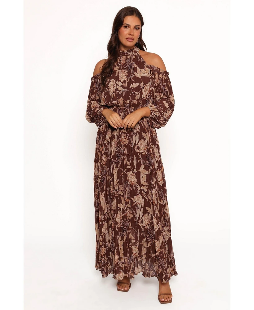 Petal and Pup Women's Hilary Pleated Maxi Dress