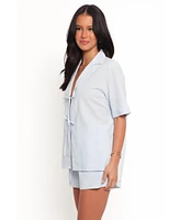 Petal and Pup Women's Aaliyah Cotton Tie Front Top
