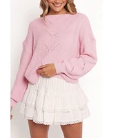 Petal and Pup Women's Mora Open Stitch Knit Sweater