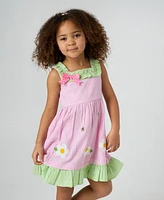 Rare Editions Toddler and Little Girls Daisy Seersucker Dress