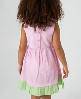 Rare Editions Toddler and Little Girls Daisy Seersucker Dress