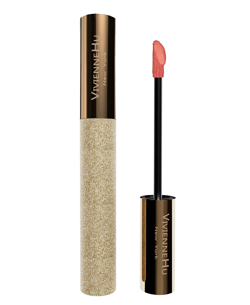 Vivienne Hu GoldSand 2-in-1 Liquid Lipstick & Cheek Blush, Soft Matte