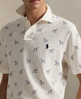 Polo Ralph Lauren Men's Classic-Fit Dog-Print Mesh Shirt