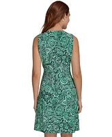 Tommy Hilfiger Women's Printed Sleeveless Knit Jersey Dress