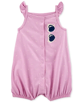 Carter's Baby Girls Cotton Snap-Up Romper
