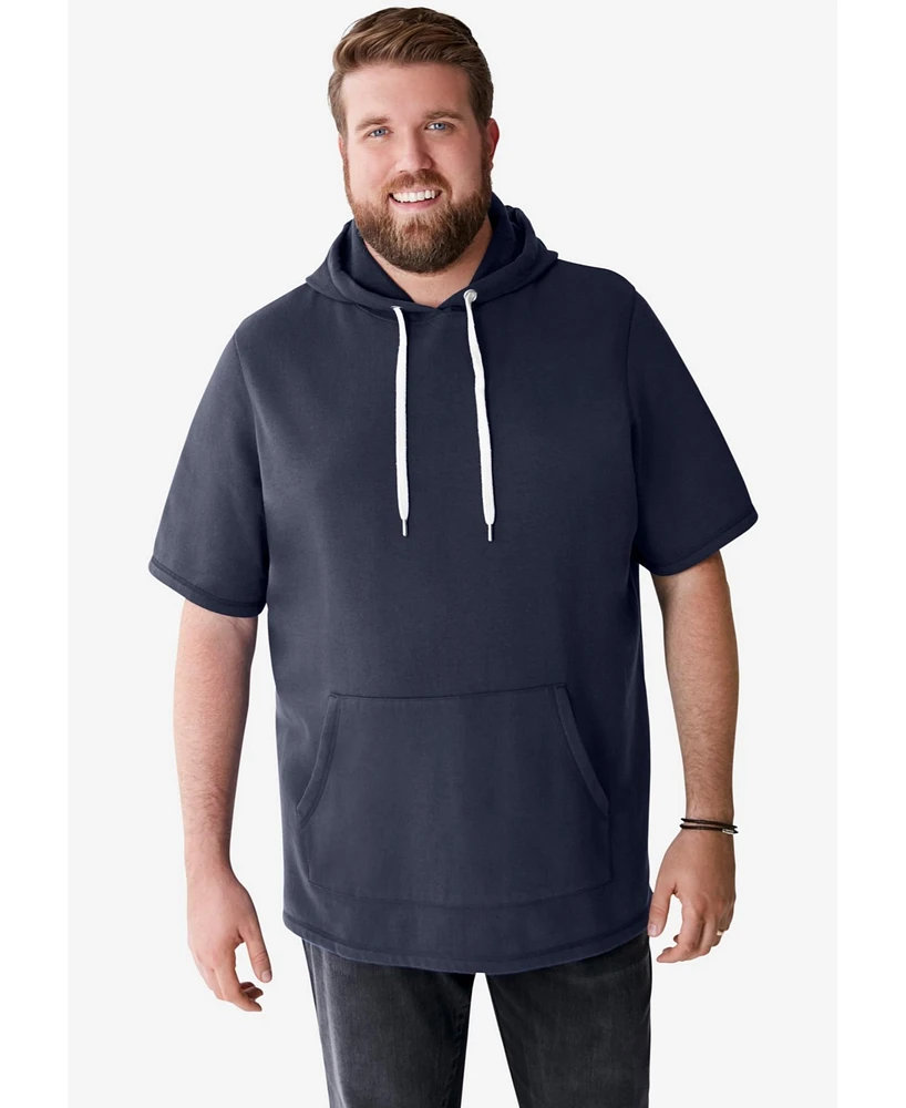 Liberty Blues Tall by KingSize Short-Sleeve Hoodie