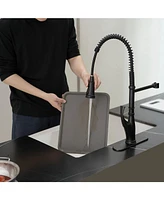 Single Handle Pull-Down Sprayer 3 Spray High Arc Pull Down Sprayer Kitchen Faucet