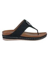 Gc Shoes Women's Seli Thong Wedge Sandals