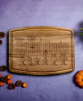 Toscana Haunted Mansion Busts Ovale Acacia Cutting Board