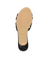 Calvin Klein Women's Gabbie Crisscross Kitten Heel Sandals