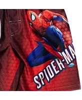 Spider-Man Boys Marvel Upf 50+ Rash Guard and Swim Trunks Outfit Set