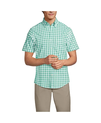 Lands' End Men's Short Sleeve Essential Lightweight Poplin