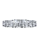Bling Jewelry Heavy Bicycle Chain Bike Link Bracelet Stainless Steel