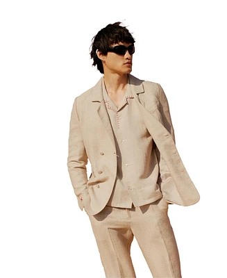 Pcfg Men's Free Heaven Linen Oversized Blazer
