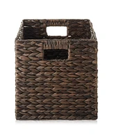 Casafield 10.5" x 10.5" Water Hyacinth Storage Baskets