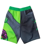 Avengers Toddler Boys Marvel Spider-Man Captain America Hulk Iron Man Pullover Rash Guard & Swim Trunks Outfit Set to