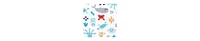 Hudson Baby Baby Boys Hudson Plush Faux Fur Swaddle Wrap, Sea Characters, 0-3 Months