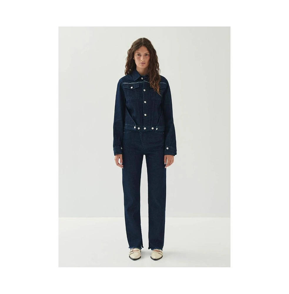 Alohas Women's Sand Indigo Denim Jacket