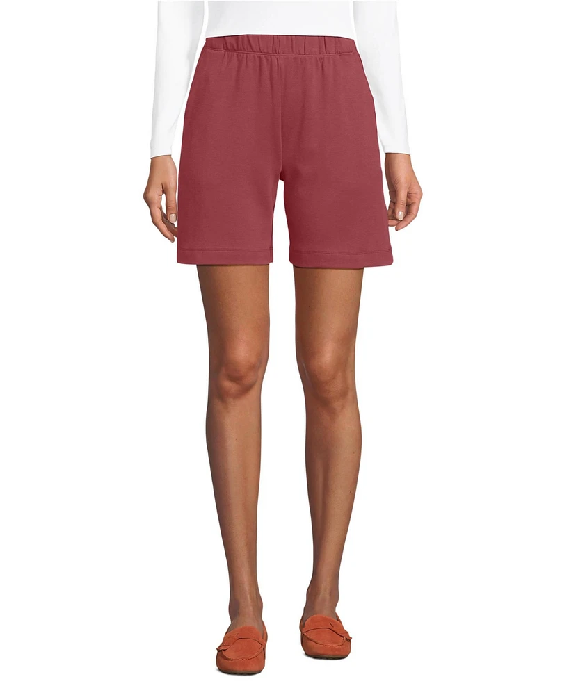 Lands' End Petite Sport Knit High Rise Shorts