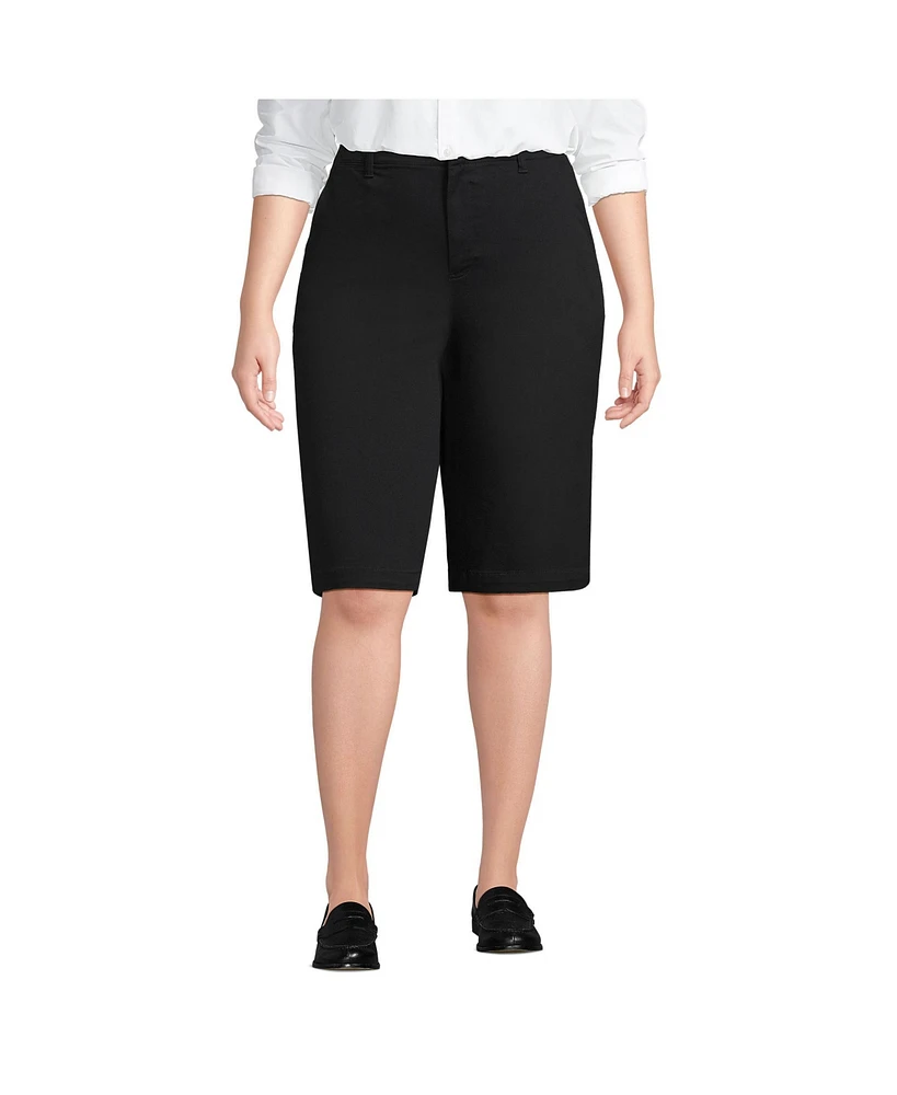 Lands' End Plus Classic 12" Chino Shorts