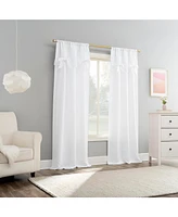 Generation Emma Bow Valance Semi-Sheer Rod Pocket Curtain Panel