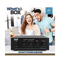 Pyle 60W Power Amplifier with Bluetooth, Fm Radio & Usb - PCM30A