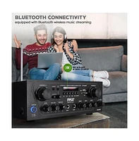 Pyle 250W Bluetooth Compact Home Audio Amplifier - PTA24BT