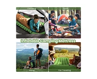 Ropoda Extra Thick Inflatable Sleeping Pad with Pillow