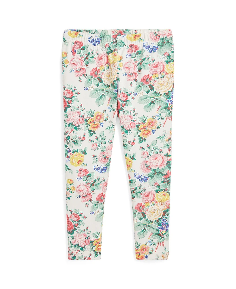 Polo Ralph Lauren Toddler and Little Girls Floral Stretch Jersey Legging Pants