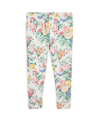 Polo Ralph Lauren Toddler and Little Girls Floral Stretch Jersey Legging Pants