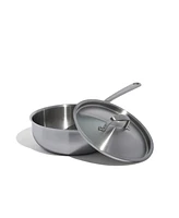 Made In Stainless Steel Clad 3-Quart Saucier with Lid