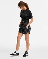 adidas Women's Essentials Printed Pull-On Cargo Short