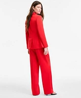 Bar Iii Womens One Button Blazer Tunic Tank Pants Exclusively At Macys