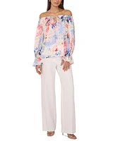 Vince Camuto Women's Floral-Print Off-The-Shoulder Top