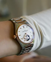 Frederique Constant Women's Swiss Automatic Highlife Diamond (1/20 ct. t.w.) Two-Tone Stainless Steel Bracelet Watch 34mm