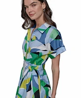 Karl Lagerfeld Paris Women's Printed Shirtdress