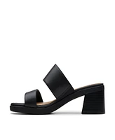 Clarks Collection Women's Jaylan Dusk Block Heel Sandals