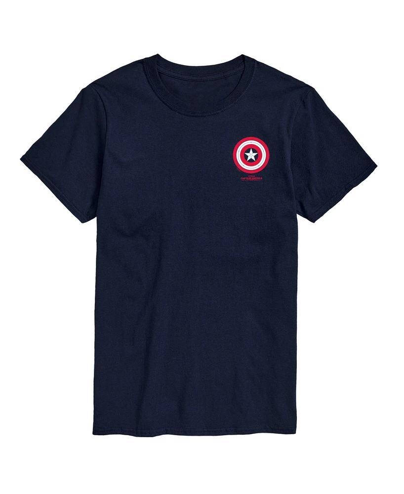 Airwaves Men's Captain America Brave New World Logo Short Sleeve T-Shirt