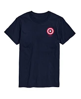 Airwaves Men's Captain America Brave New World Logo Short Sleeve T-Shirt