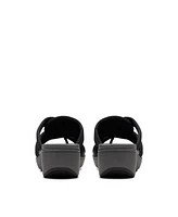 Clarks Cloudsteppers Women's Breeze Rae Cam Slip-On Flat Sandals